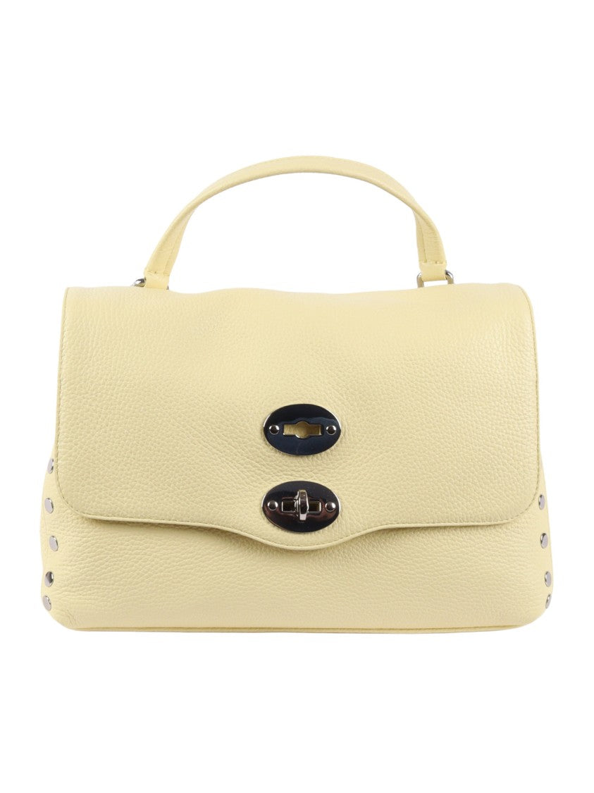 Zanellato Srl Yellow Zibibbo Daily Pebbled Leather Shoulder Bag