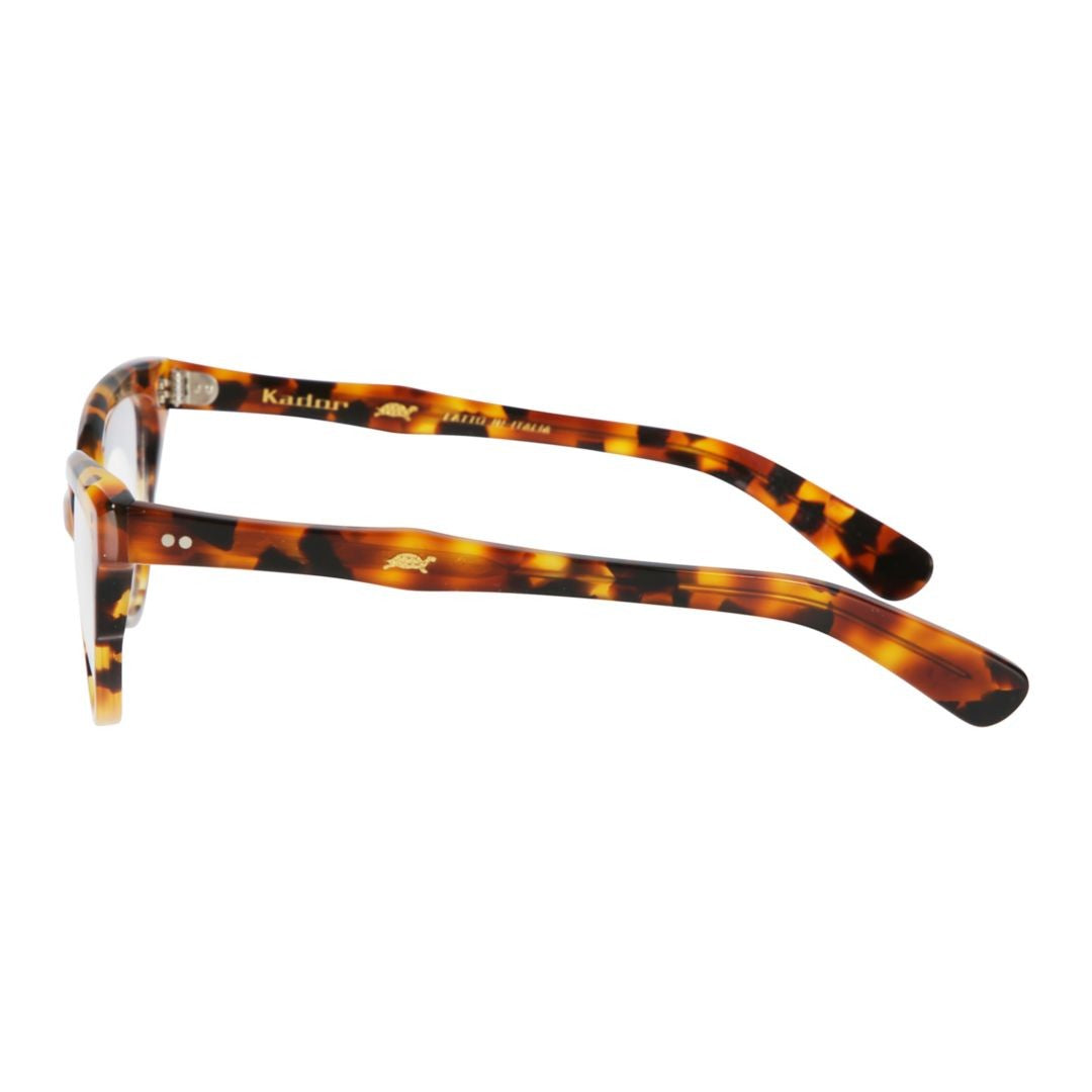 Kador Silver Monya Tortoiseshell Cat-Eye Eyeglasses