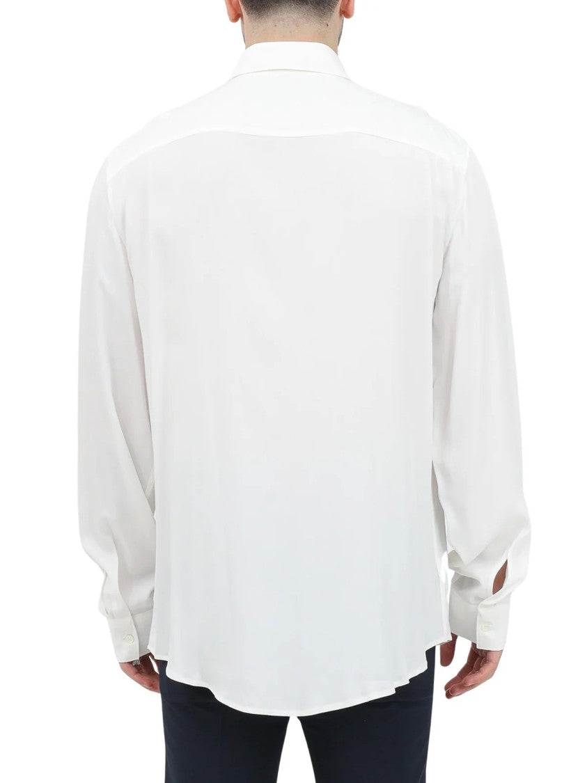 Patrizia Pepe White Fluid Viscose Blouse