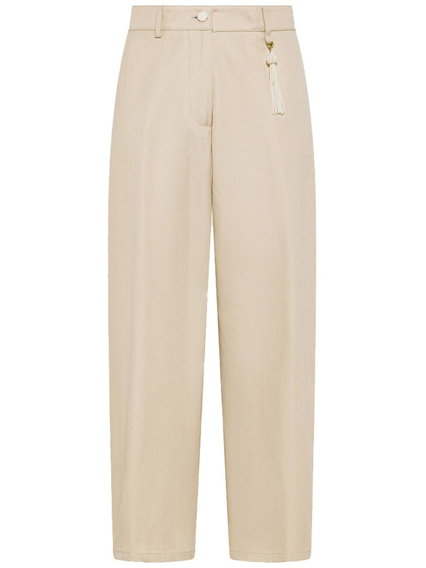 Seventy Venezia Black Pantalone Straight-Leg Mid-Rise Regular Pants