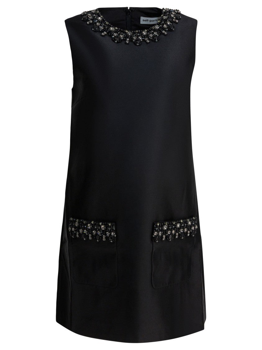 Self-Portrait Embellished Sheath Dress