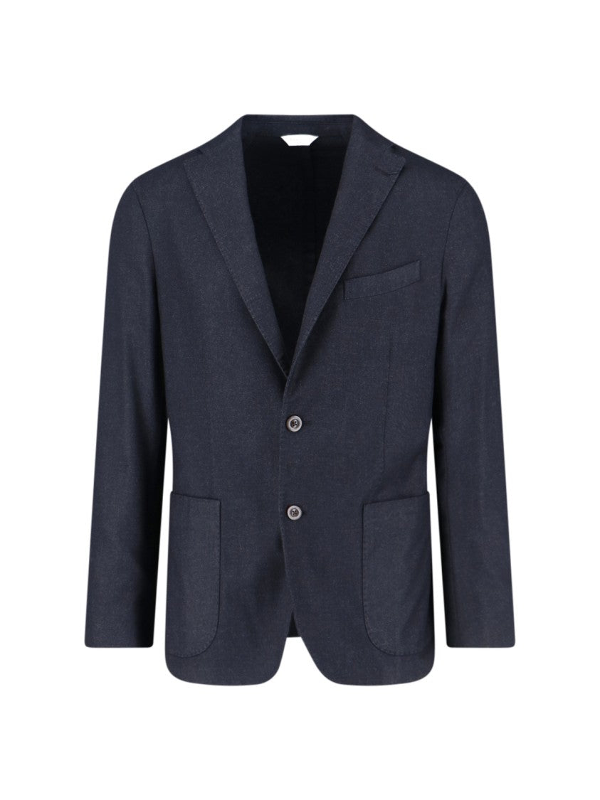 Boglioli Single-Breasted Blazer – Navy