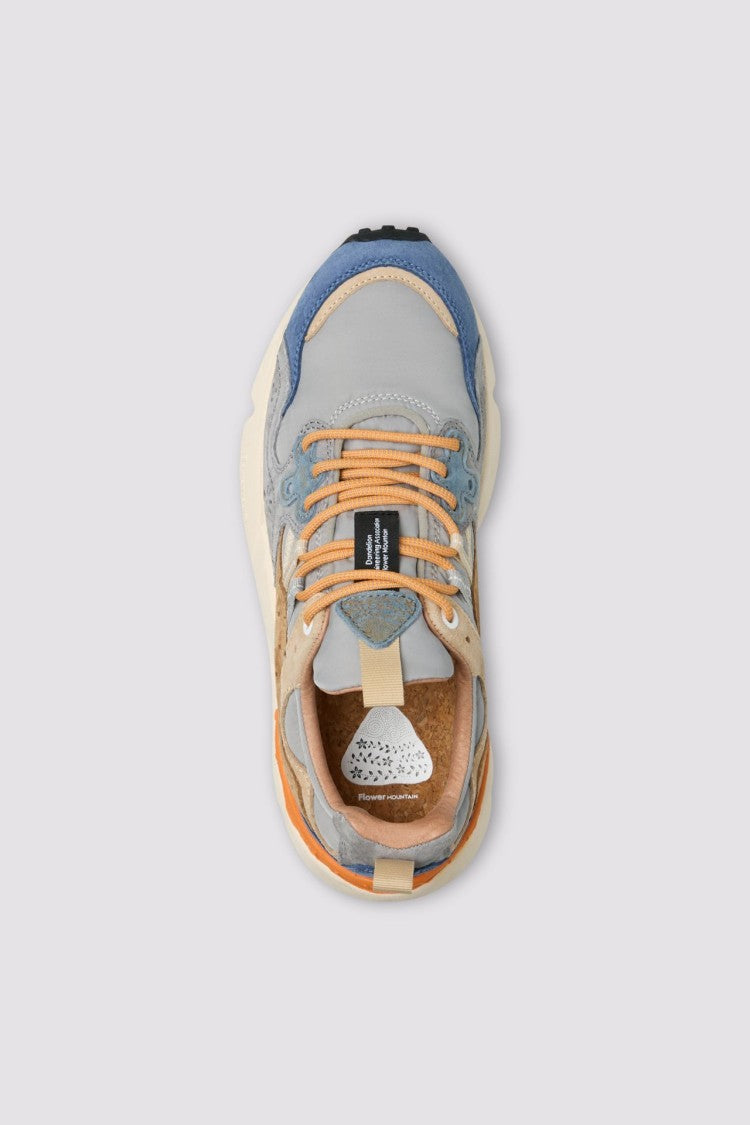 Flower Mountain Multi-Layered Sneakers With Textured Black Outsole