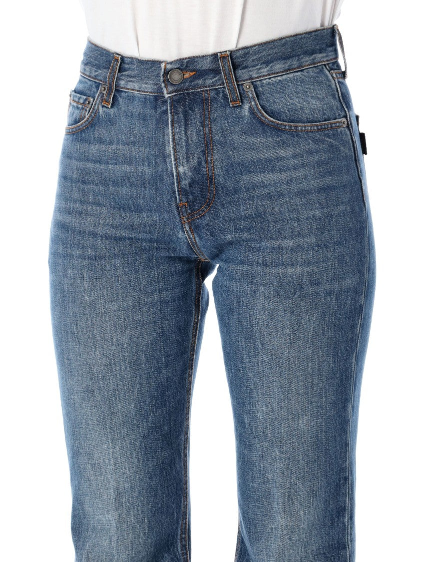 Haikure Flora Flared Authentic Dark Blue Wash Jeans