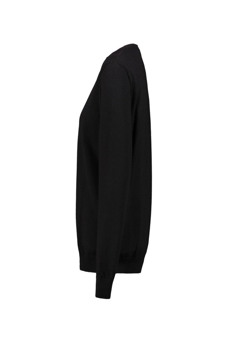 Wardrobe.Nyc Classic Minimalist Crewneck Sweater In Fine-Knit Wool