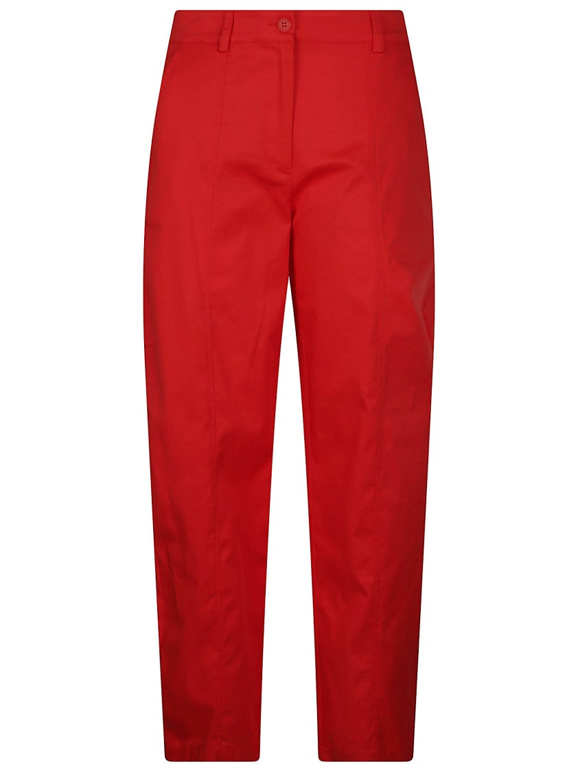 Pinko Bacca Pants Straight Leg Red Pants