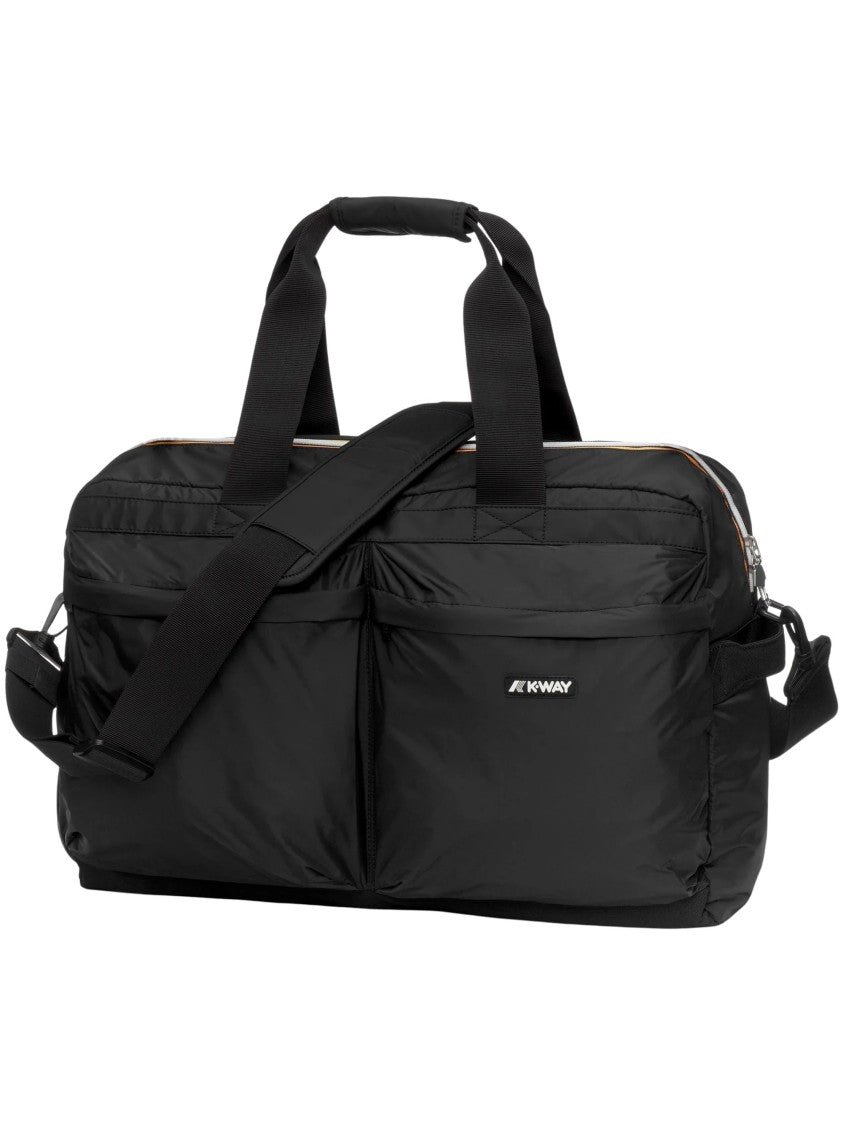 K-Way Logo-Patch Rectangular Zippered Holdall Bag