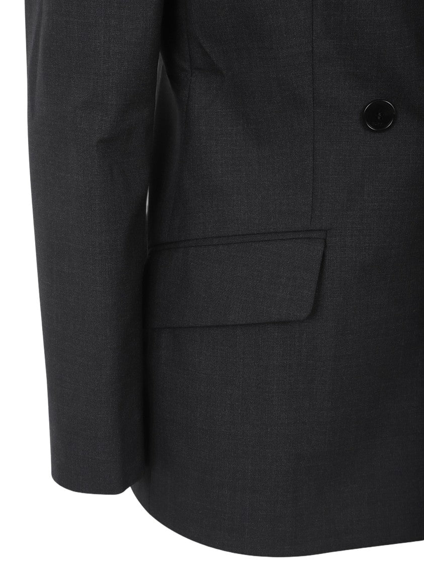 Gucci Double-Breasted Plain Wool Jacket