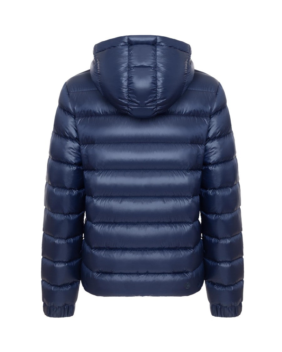 Colmar Glossy Navy Blue Puffer Jacket With Detachable Hood