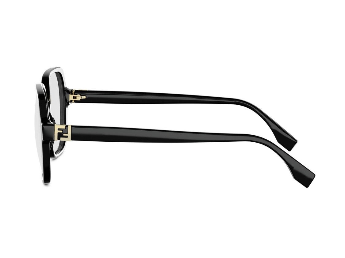 Fendi Fe50144i Gold Detail Oversized Square Sunglasses