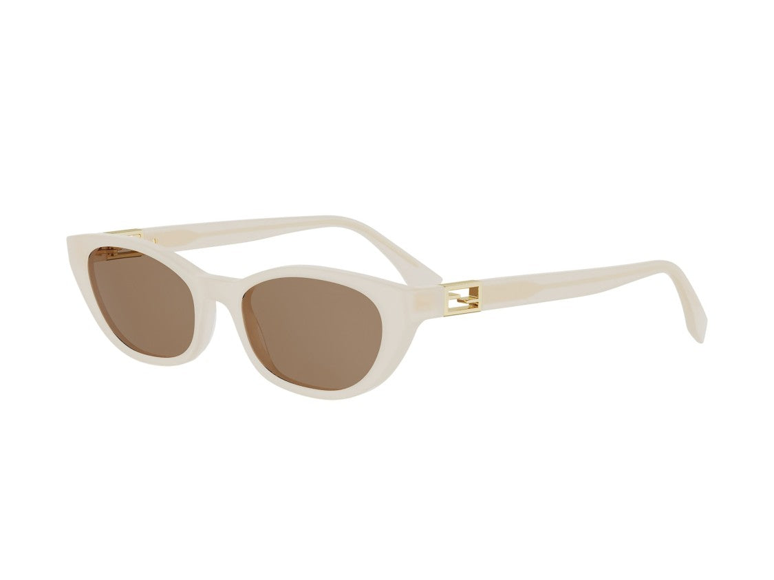 Fendi Fe40224i Rounded Acetate Sunglasses