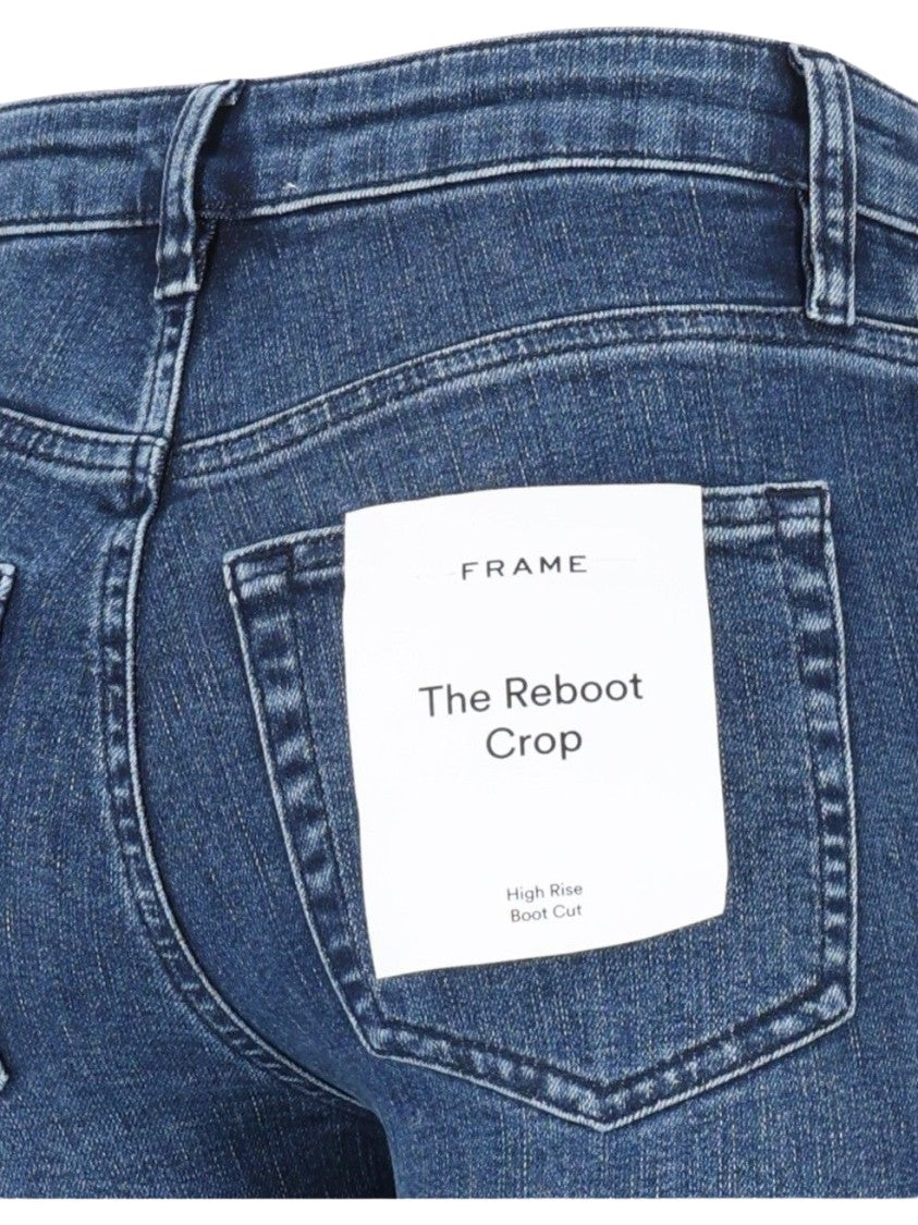 Frame Beige Reboot Crop Jeans