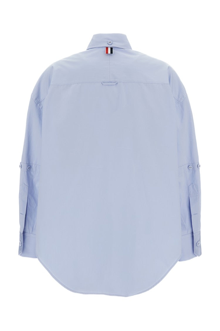 Thom Browne Supersized Point Collar Long Sleeve Shirt