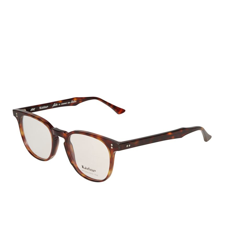 Kador Dante Rectangular Tortoiseshell Frame Eyewear With Silver Rivet Details