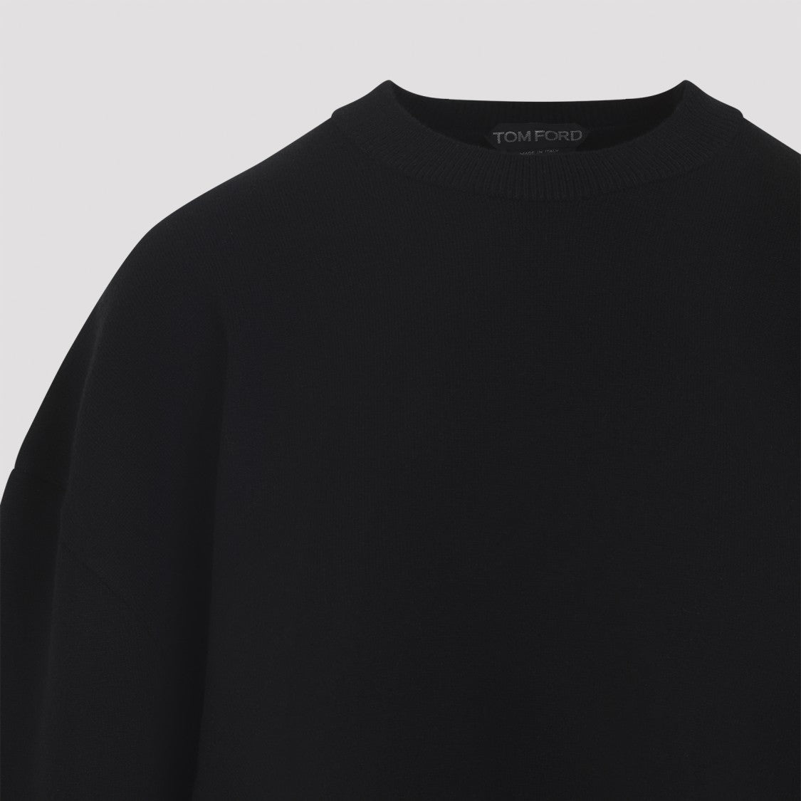 Tom Ford Black Virgin Wool Knit Top
