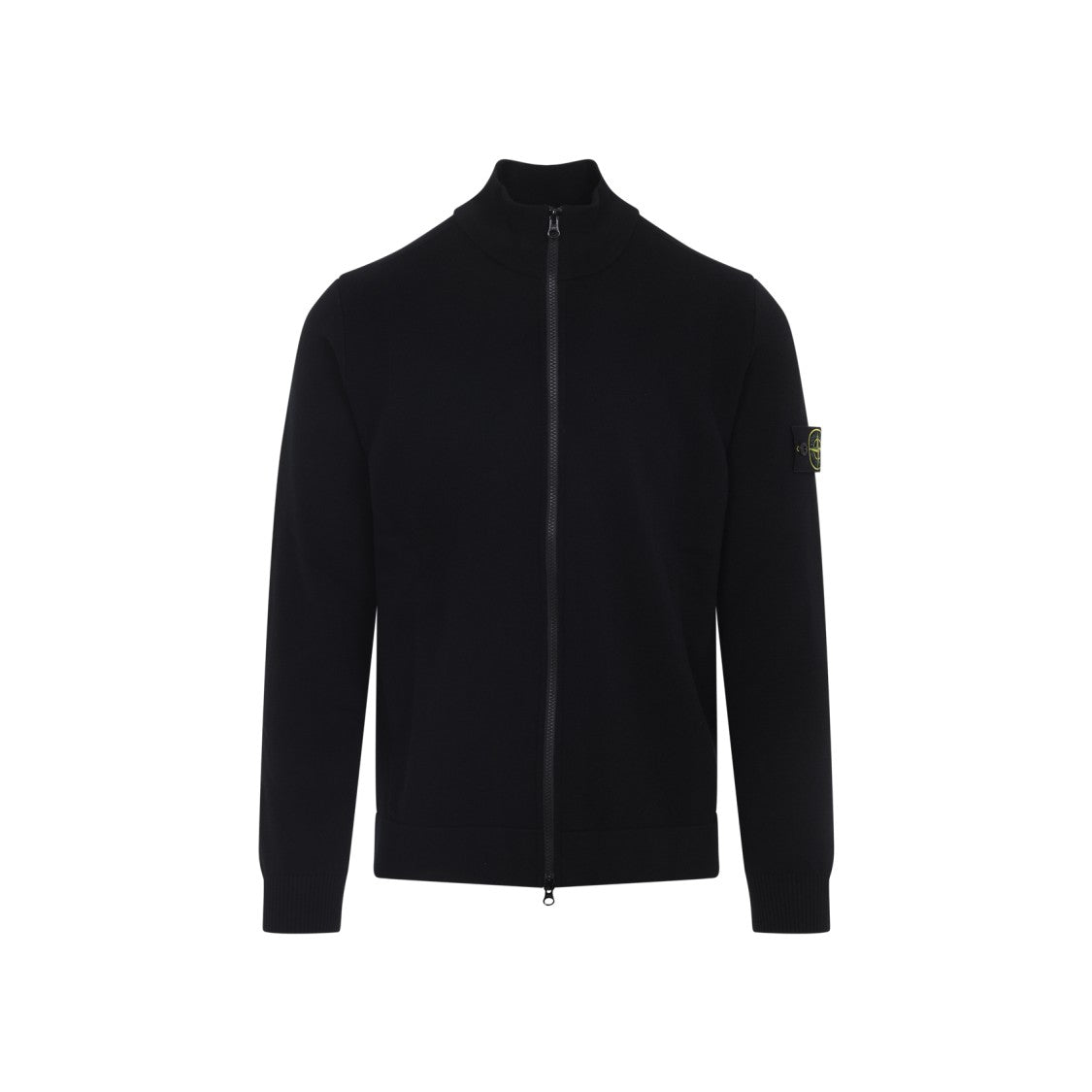 Stone Island Black Virgin Wool Sweater