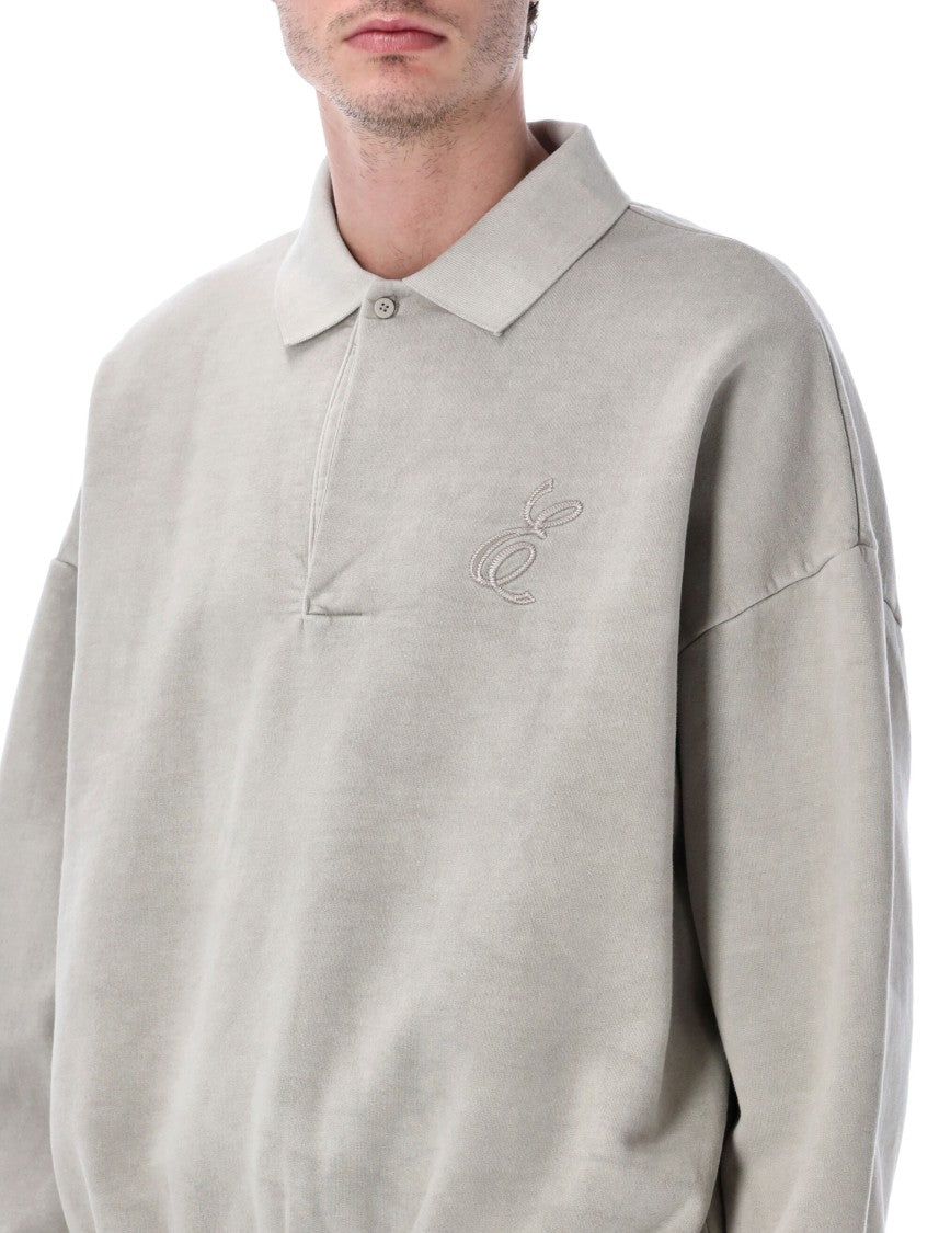Fear Of God Fleece Embroidered Classic Polo Shirt