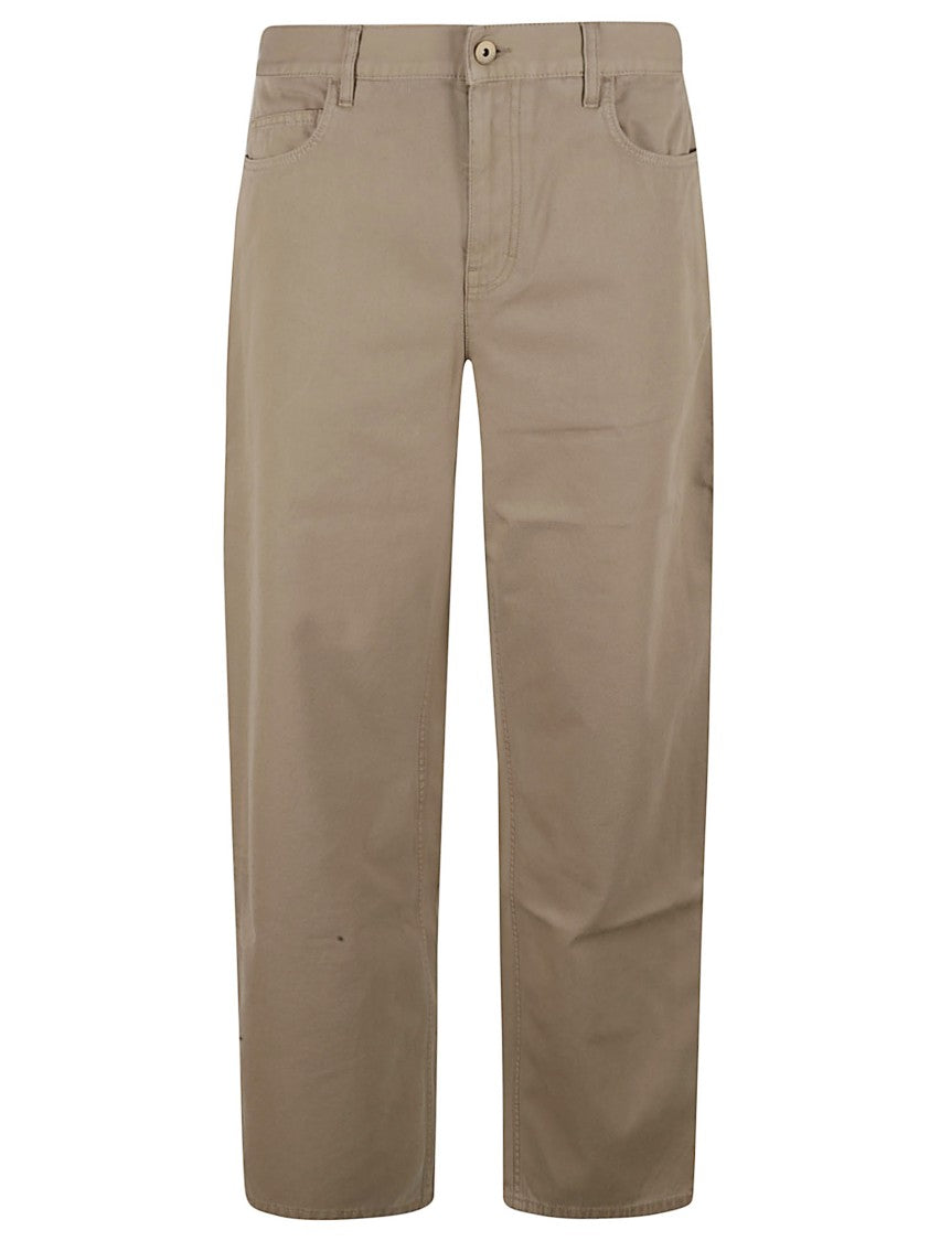 Burberry Classic Straight-Leg Cotton Trousers