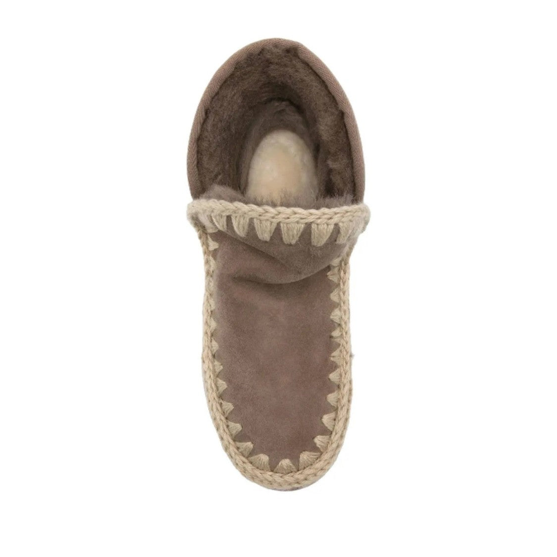 Mou Gray Eskimo Bounce Sheepskin Whipstitch Boots