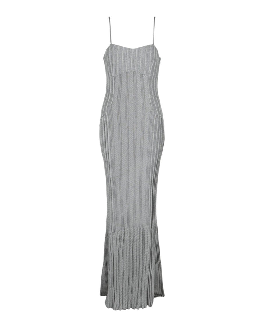 Givenchy Metallic Cable Knit Maxi Dress