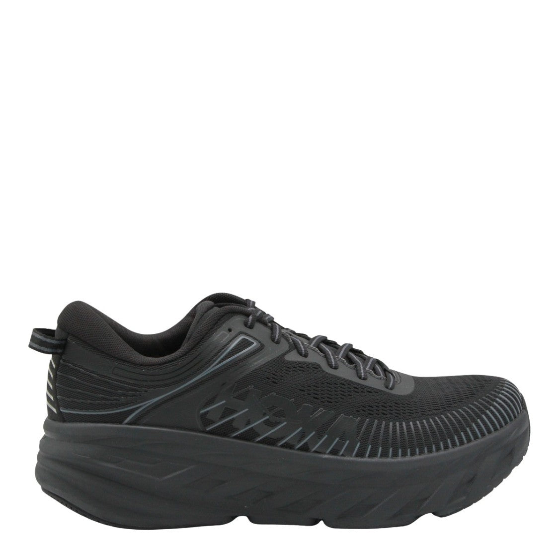 Hoka All-Black Sneakers With Cushioned Sole