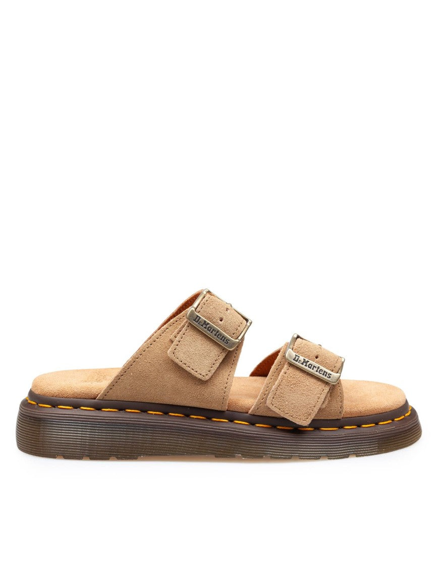Dr. Martens Josef Savannah Tan Suede Sandal Color Tan