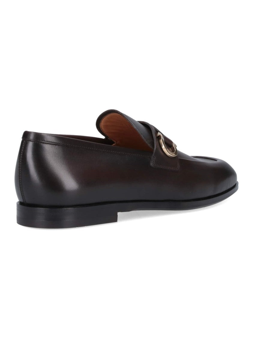 Ferragamo "Gancini" Loafers Brown