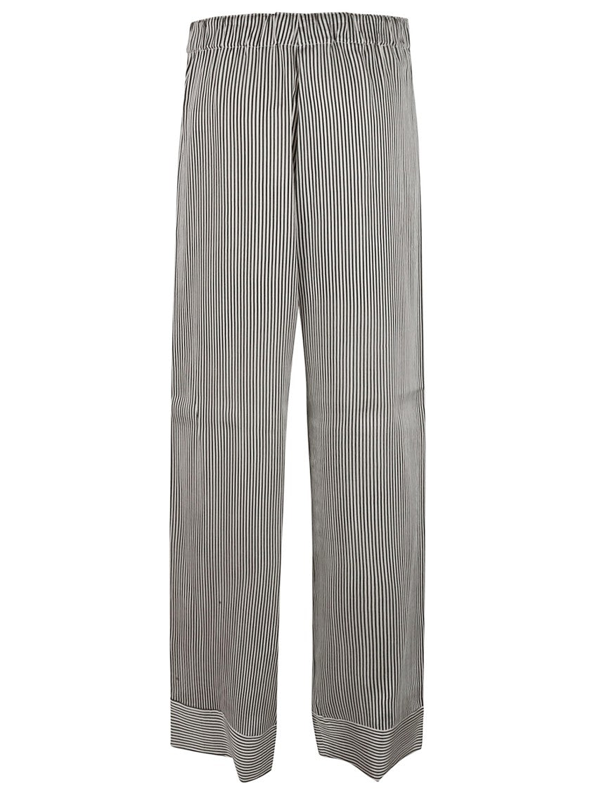 Fabiana Filippi Vertical Stripe Wide-Leg Trousers
