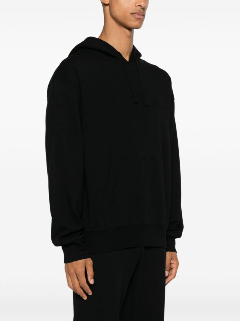 Givenchy Embroidered Black Cotton Jersey Hoodie