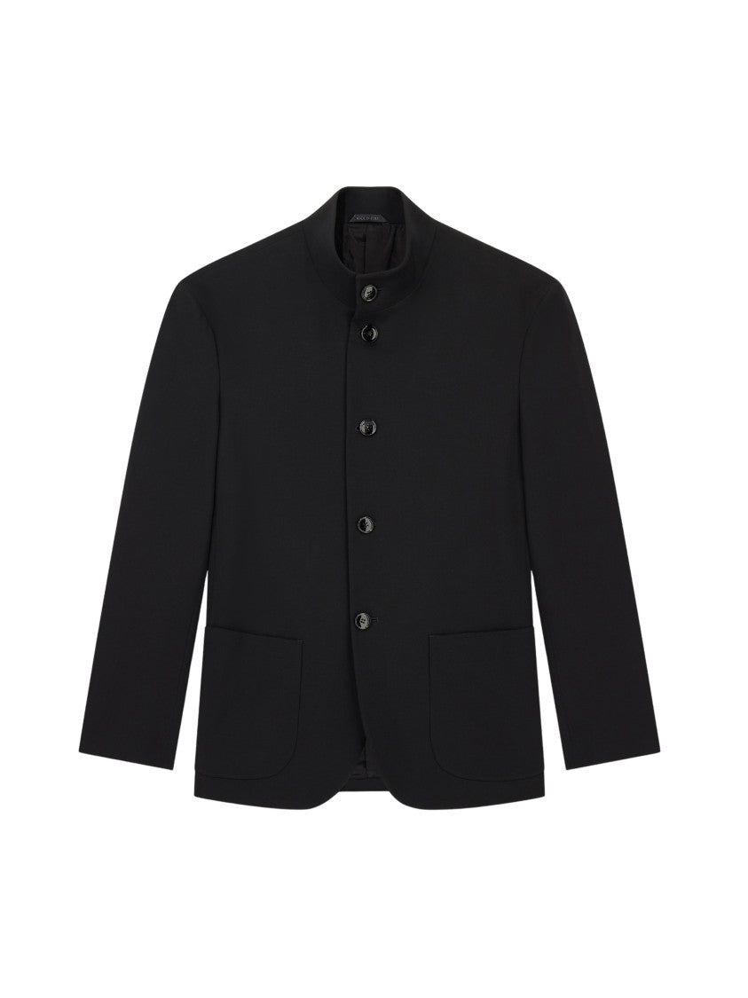 Giorgio Armani Virgin Wool Crepe Regular Fit Blazer