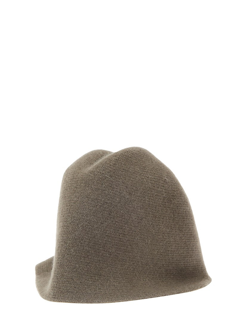 Uma Wang Ribbed Cashmere Cloche Bucket Hat