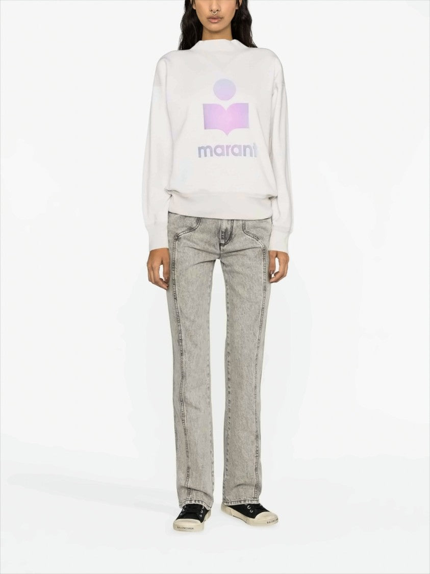 Isabel Marant Étoile Relaxed-Fit Sweatshirt With Gradient Logo Print