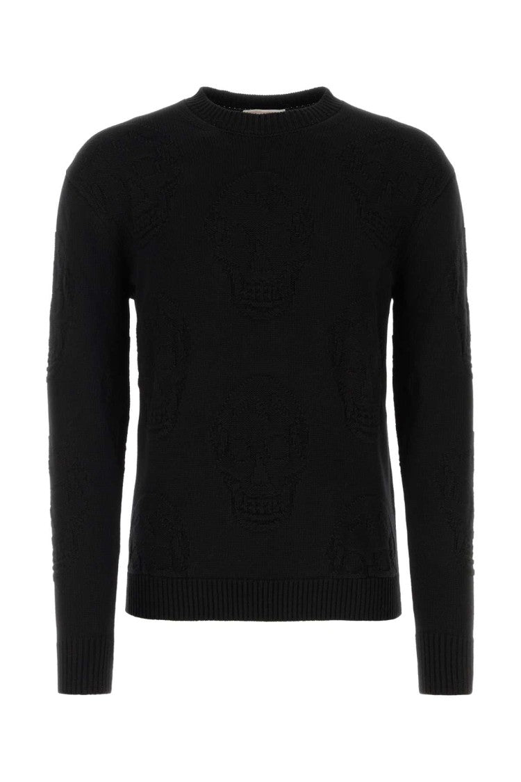 Alexander Mcqueen Black Cotton Sweater