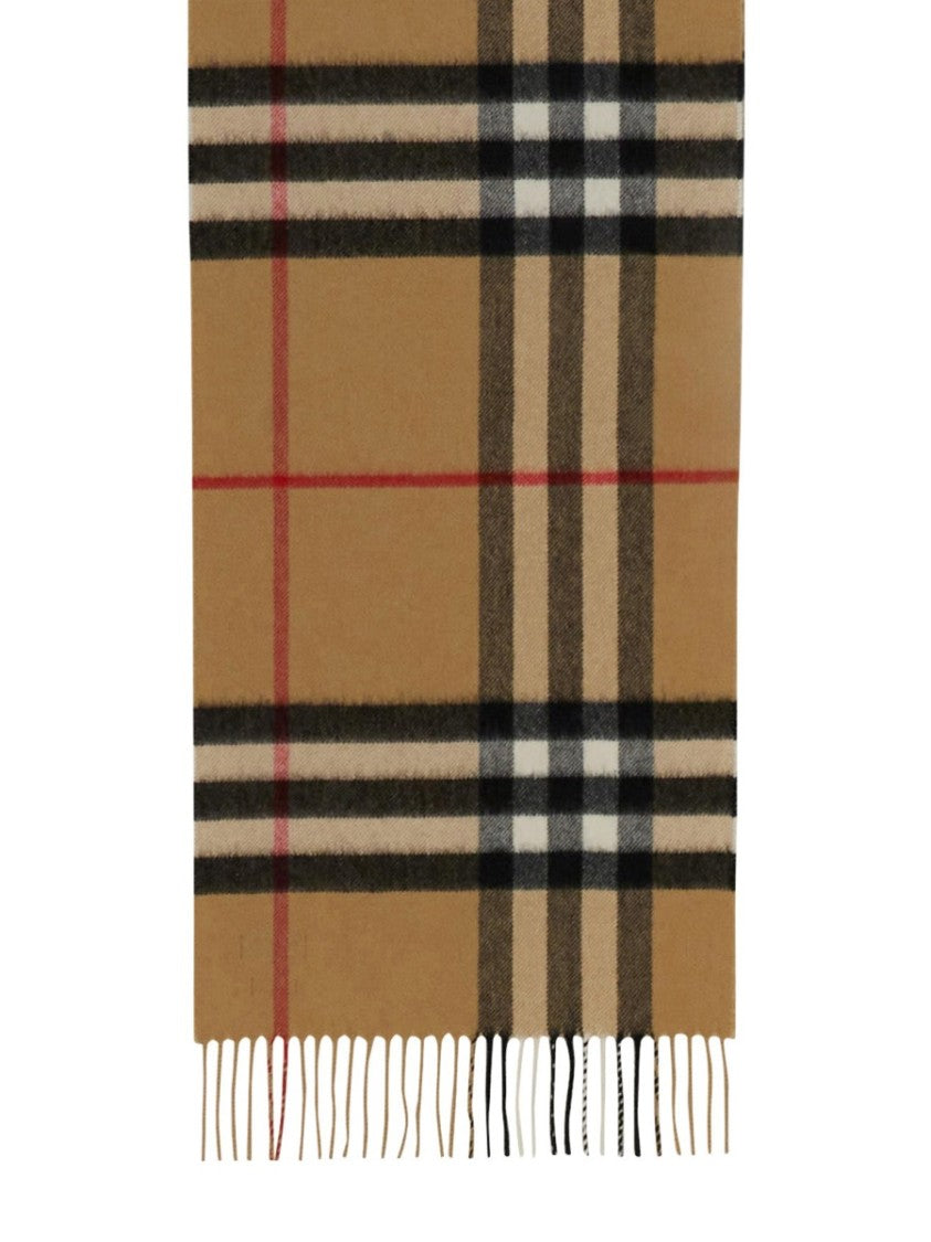 Burberry Check Classic Fringes Cashmere Scarf