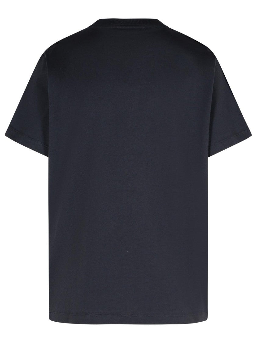 Ganni Black Cotton Banana Graphic T-Shirt