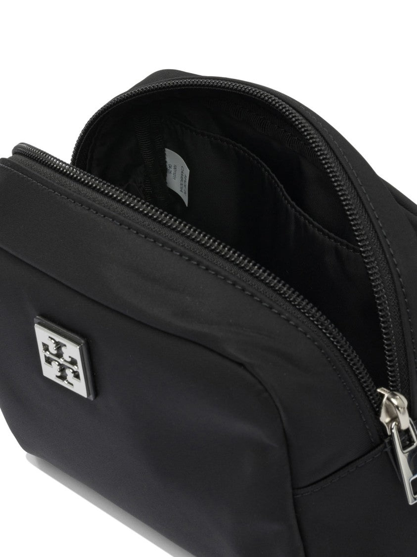 Tory Burch Compact Structured Pouch With Zip Closure