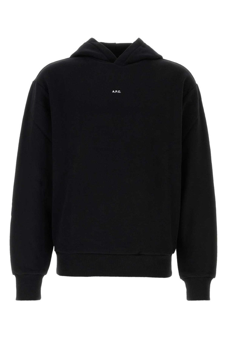 A.P.C. Black Cotton Sweatshirt