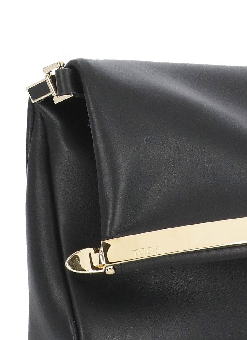Tod's Black Leather Shoulder Bag