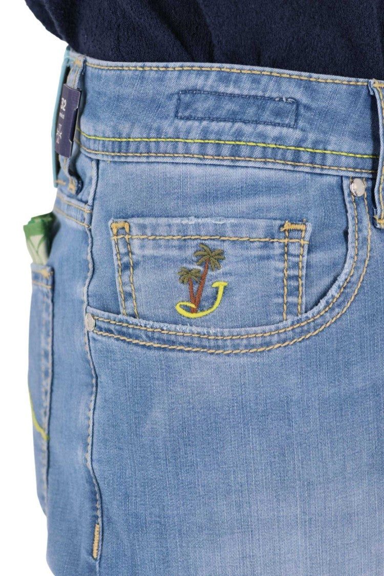 Jacob Cohen Light Blue Superlight Bard Fit Denim Jeans