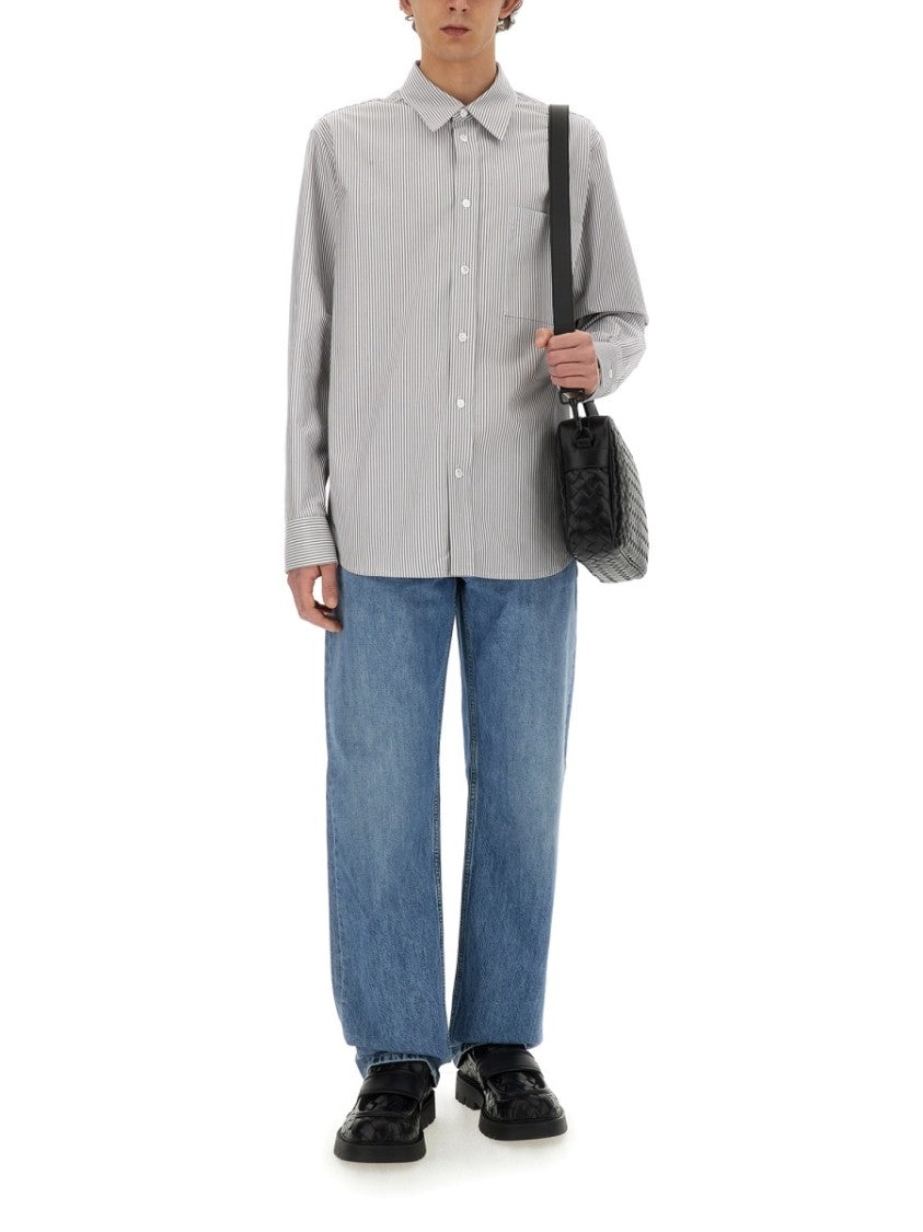 Bottega Veneta Classic Cotton Shirt With Structured Collar