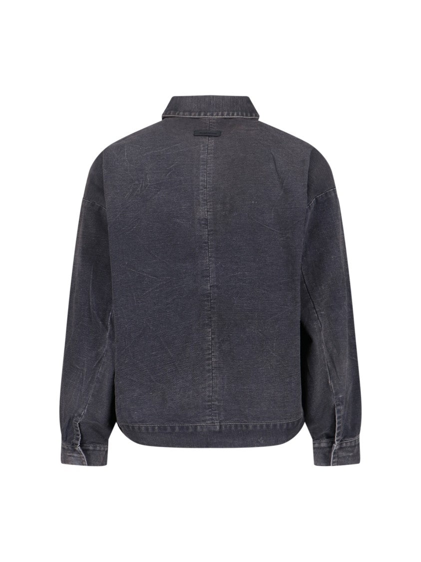 Fear Of God "Utility" Jacket – Black Cotton Canvas
