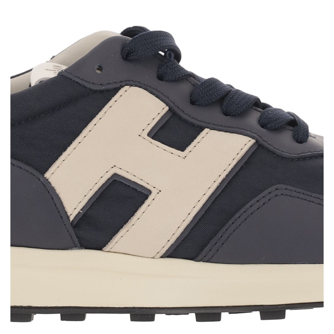 Hogan H601 Grey Perforated Leather Mesh Sneakers