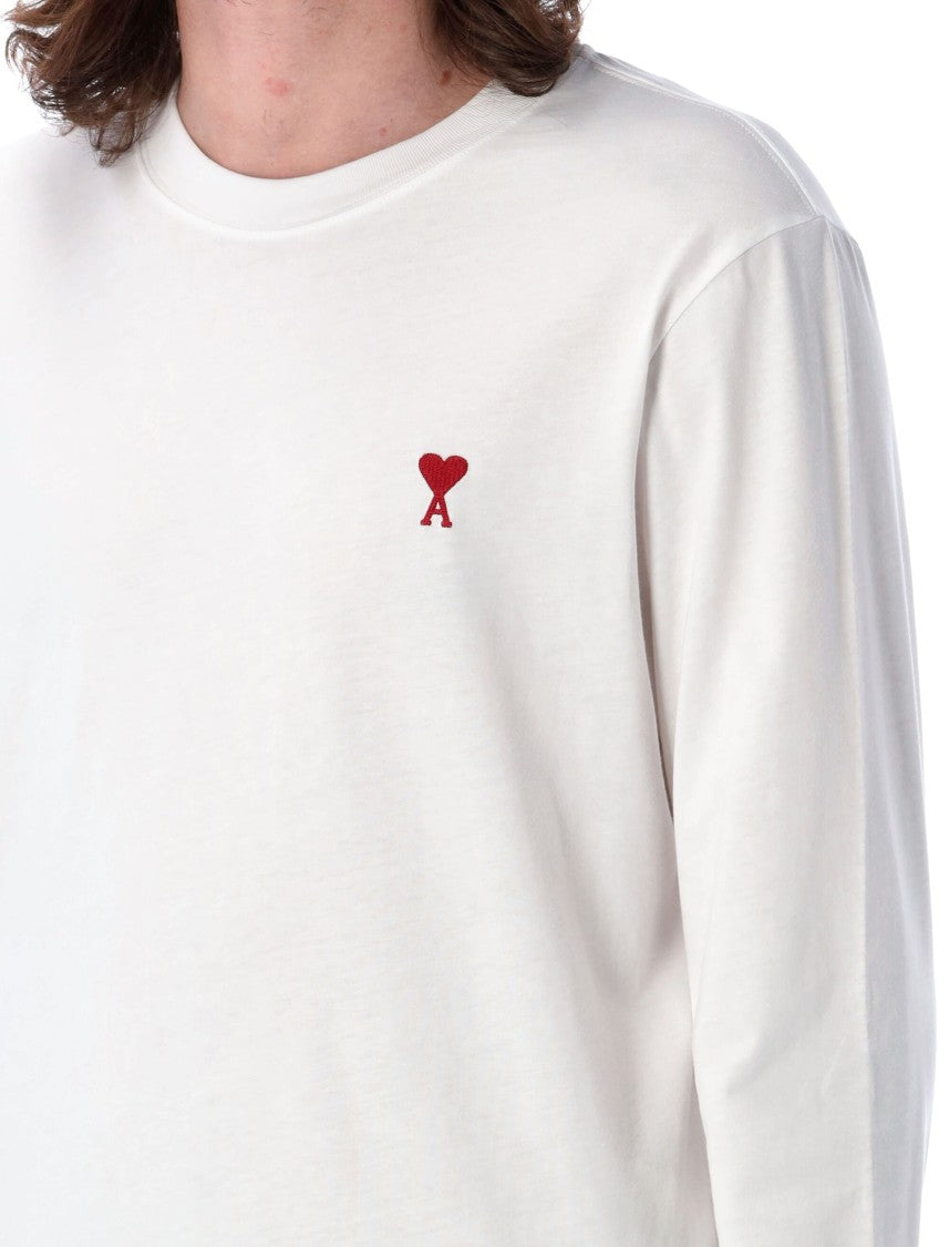 Ami Paris Ami De Coeur Cotton Jersey T Shirt