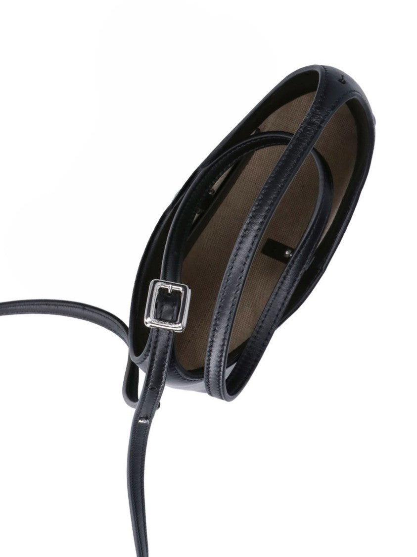 Courrèges Black Melt Adjustable Handle Tote Bag