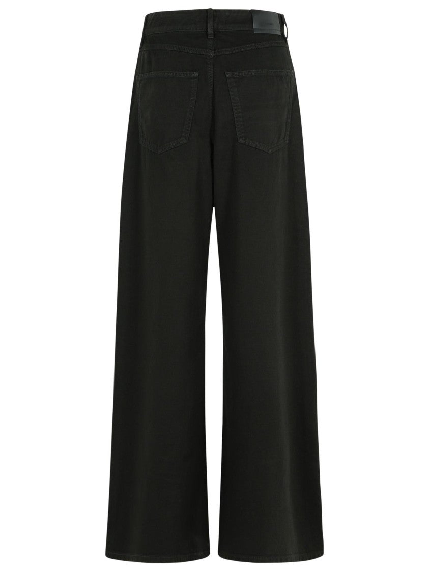 Sportmax Siamese' Black Cotton Jeans