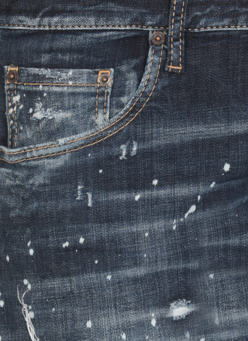 Dsquared2 Blue Cotton Jeans