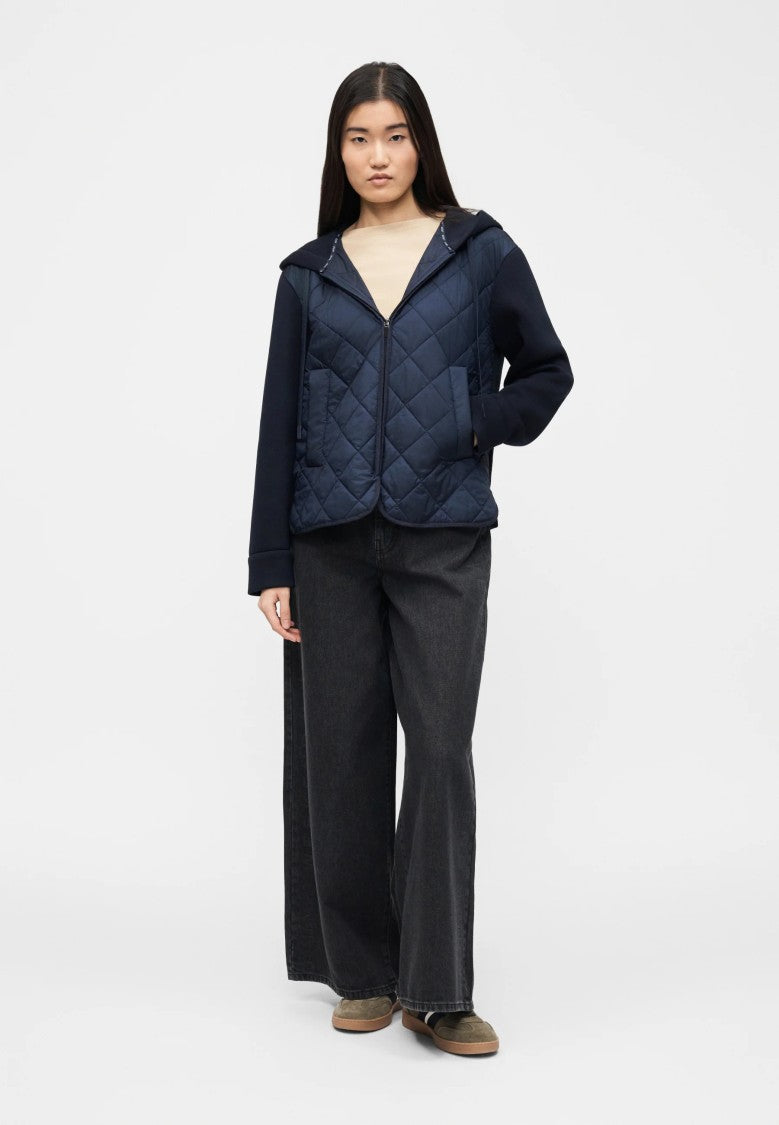 Max Mara Refined Blue Jacket With Quilted Front