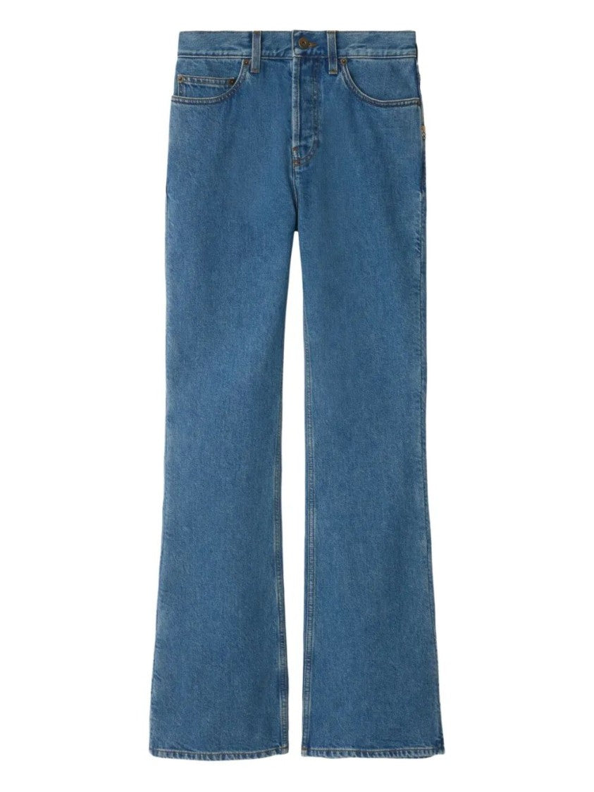 Burberry High-Waisted Flared Denim Jeans