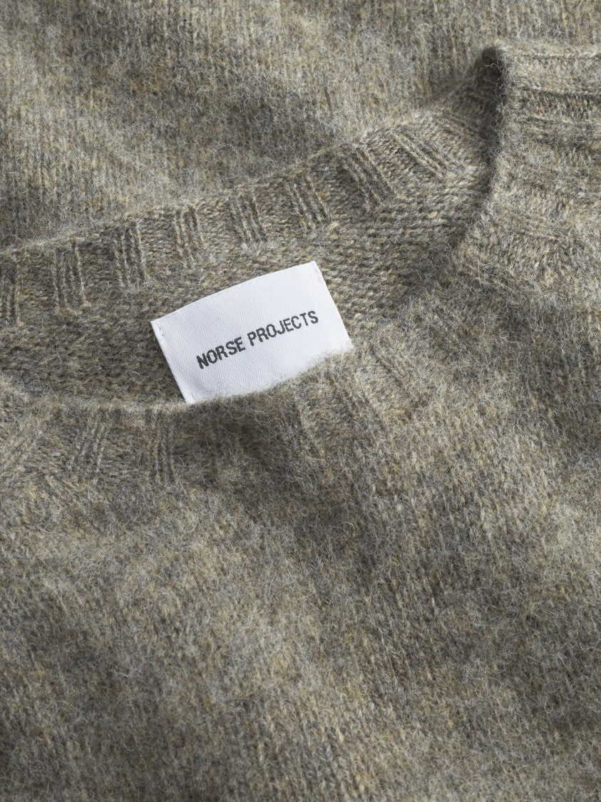 Norse Projects Brushed Lambswool Sweater With Classic Design