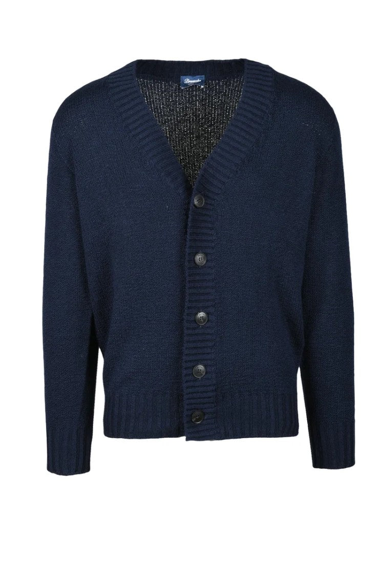 Drumohr Cotton Cardigan - Blue